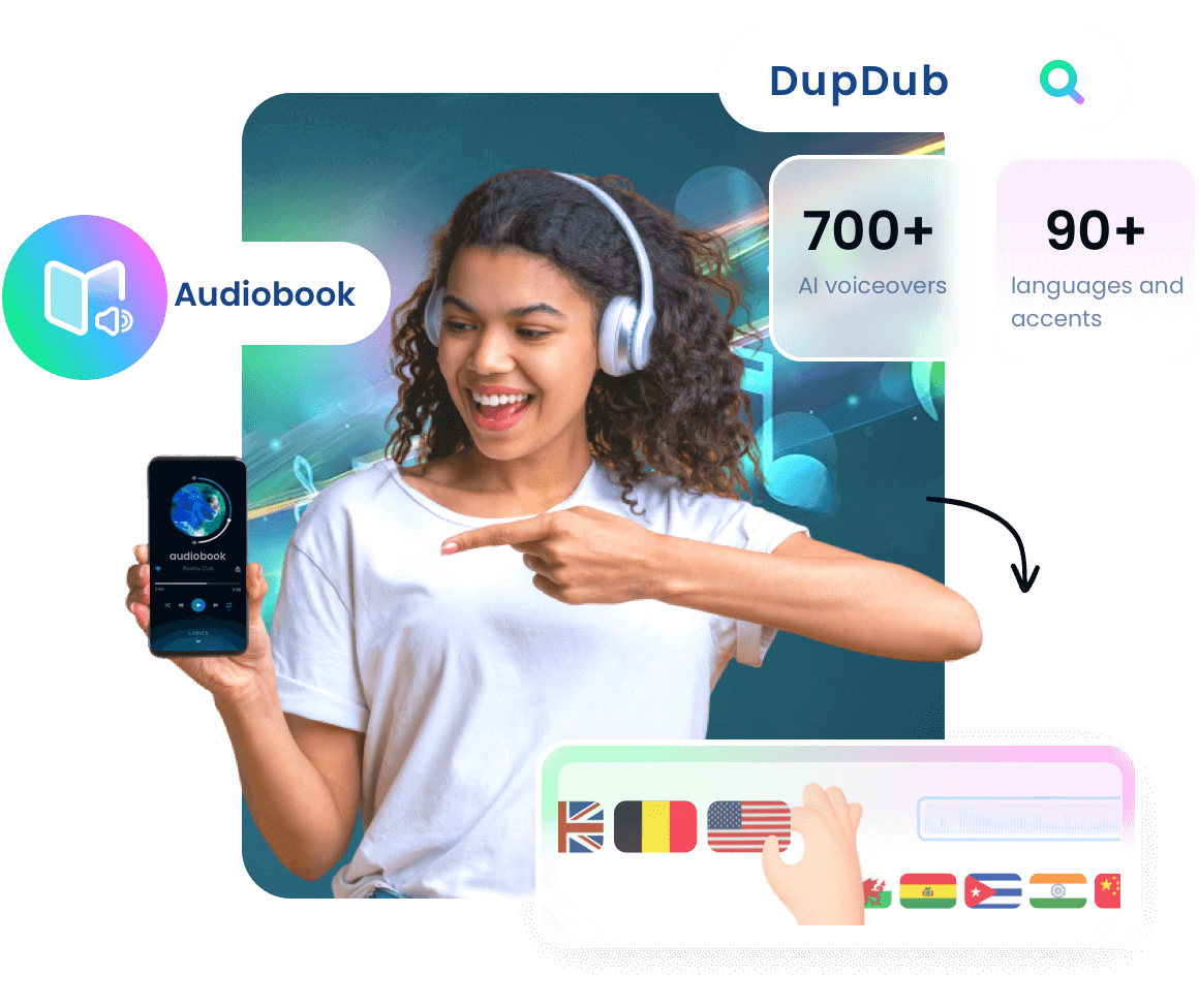 audiobook with DupDub AI Creators
