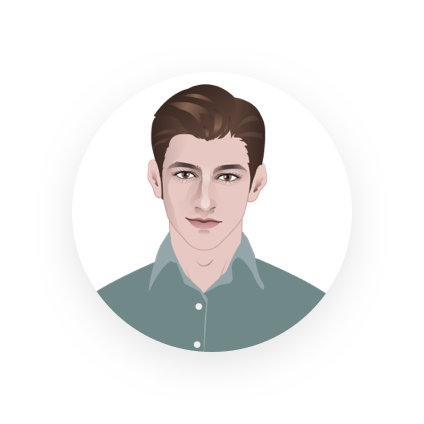 male voiceover avatar