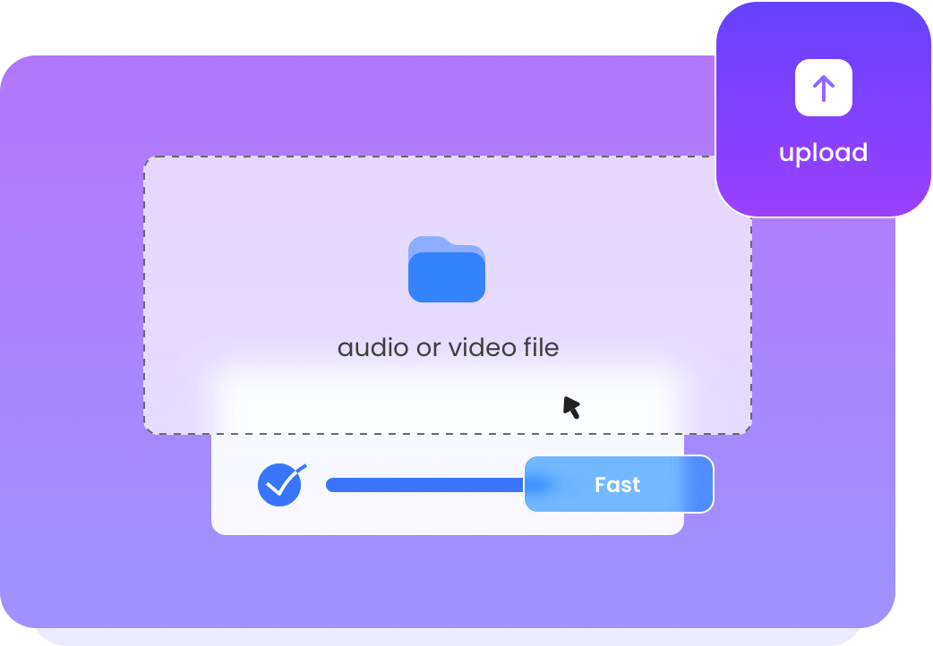 Upload audio and video file for voice cloning