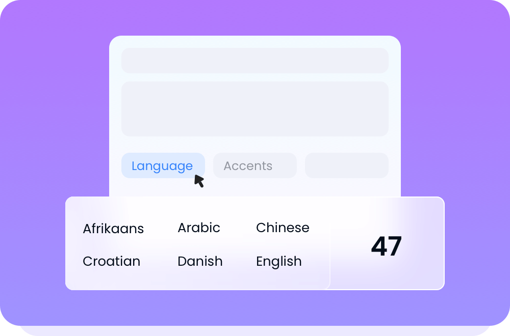 Cross language voice generation